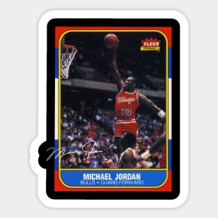 Michael Jordan 1986 Rookie Card Sticker